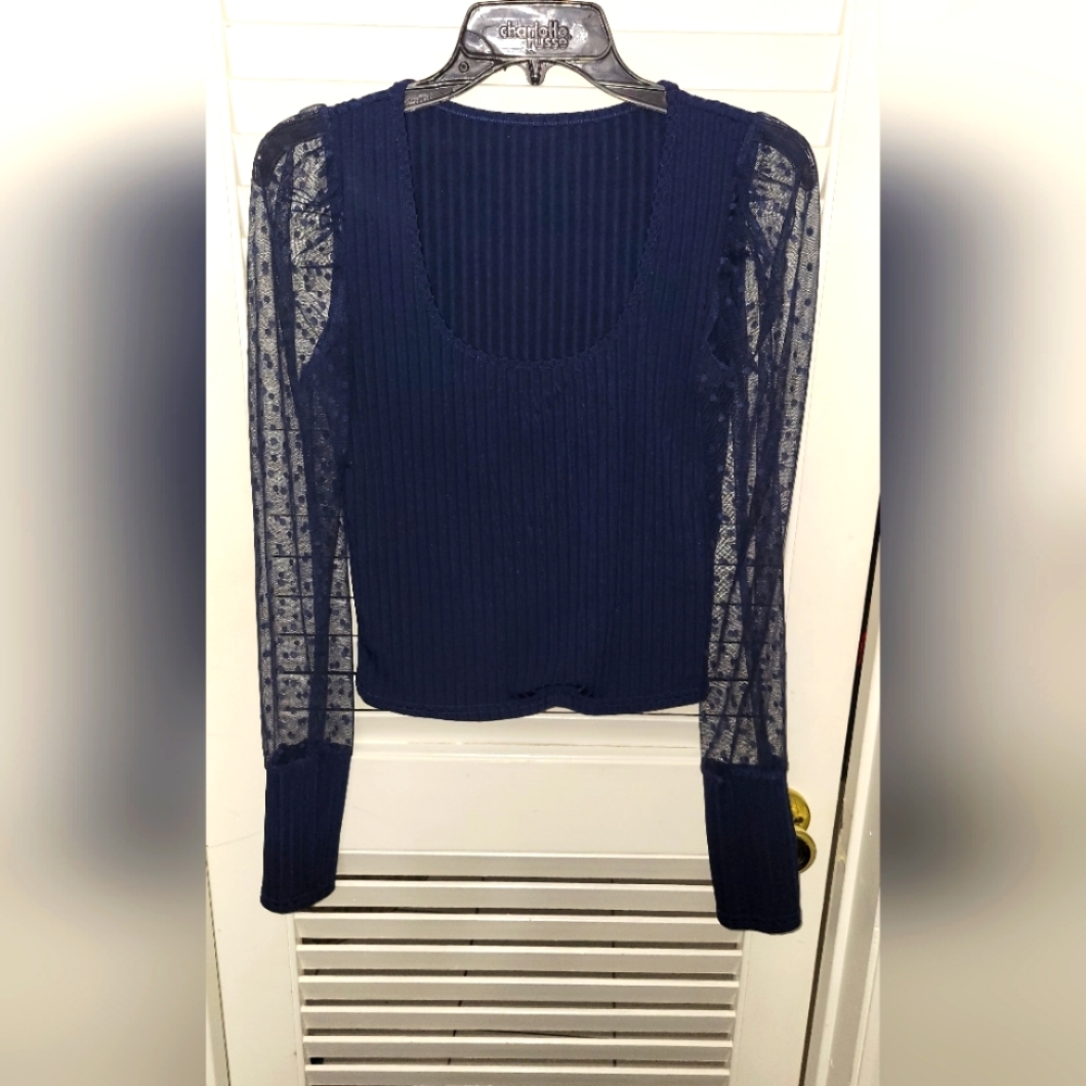 Navy blue top